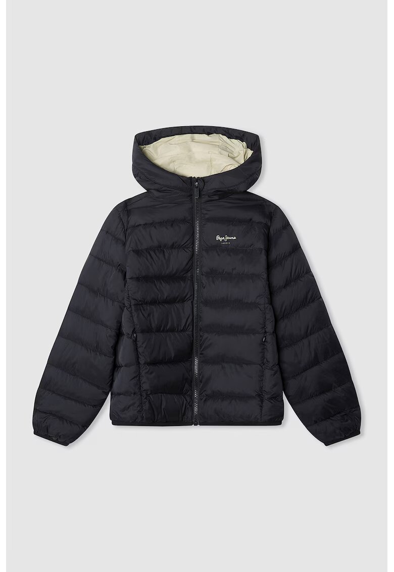 Pepe Jeans London Geaca cu buzunare - Negru/Bej