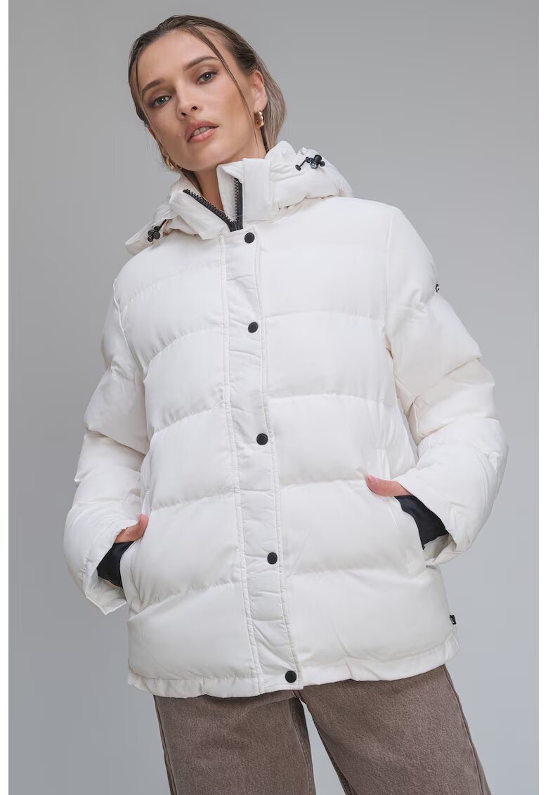 Pepe Jeans London Geaca impermeabila cu gluga Bibi - Alb