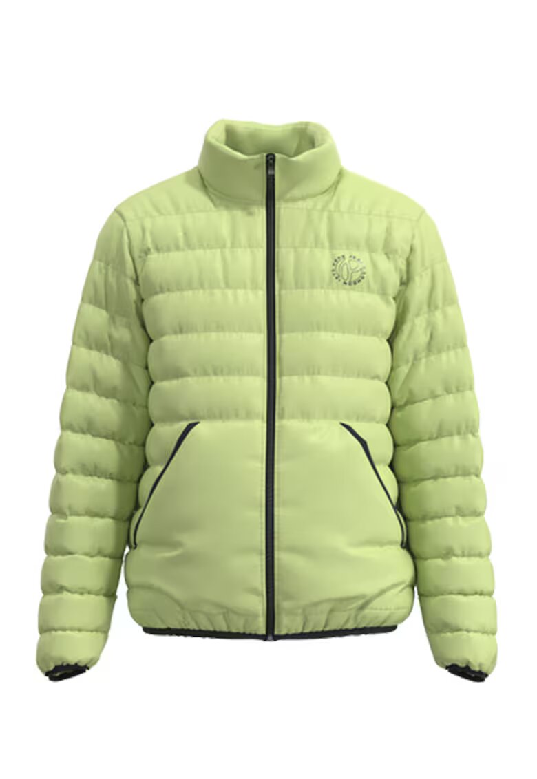 Pepe Jeans London Geaca matlasata cu buzunare laterale - Verde lime