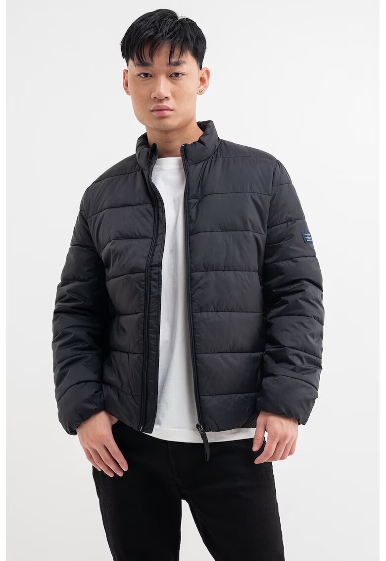 Pepe Jeans London Geaca matlasata cu vatelina - Negru