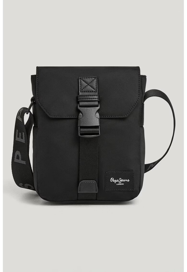 Pepe Jeans London Geanta crossbody din piele ecologica cu bareta ajustabila - Negru
