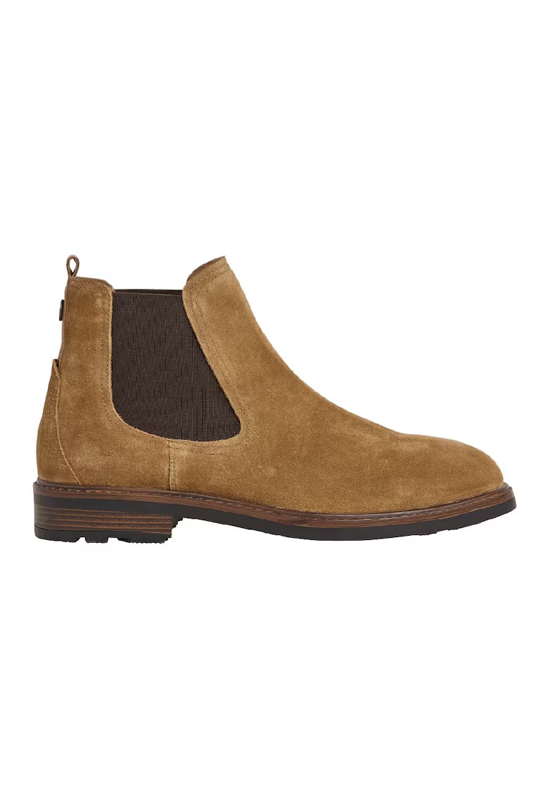 Pepe Jeans London Ghete Chelsea din piele intoarsa - Caramel