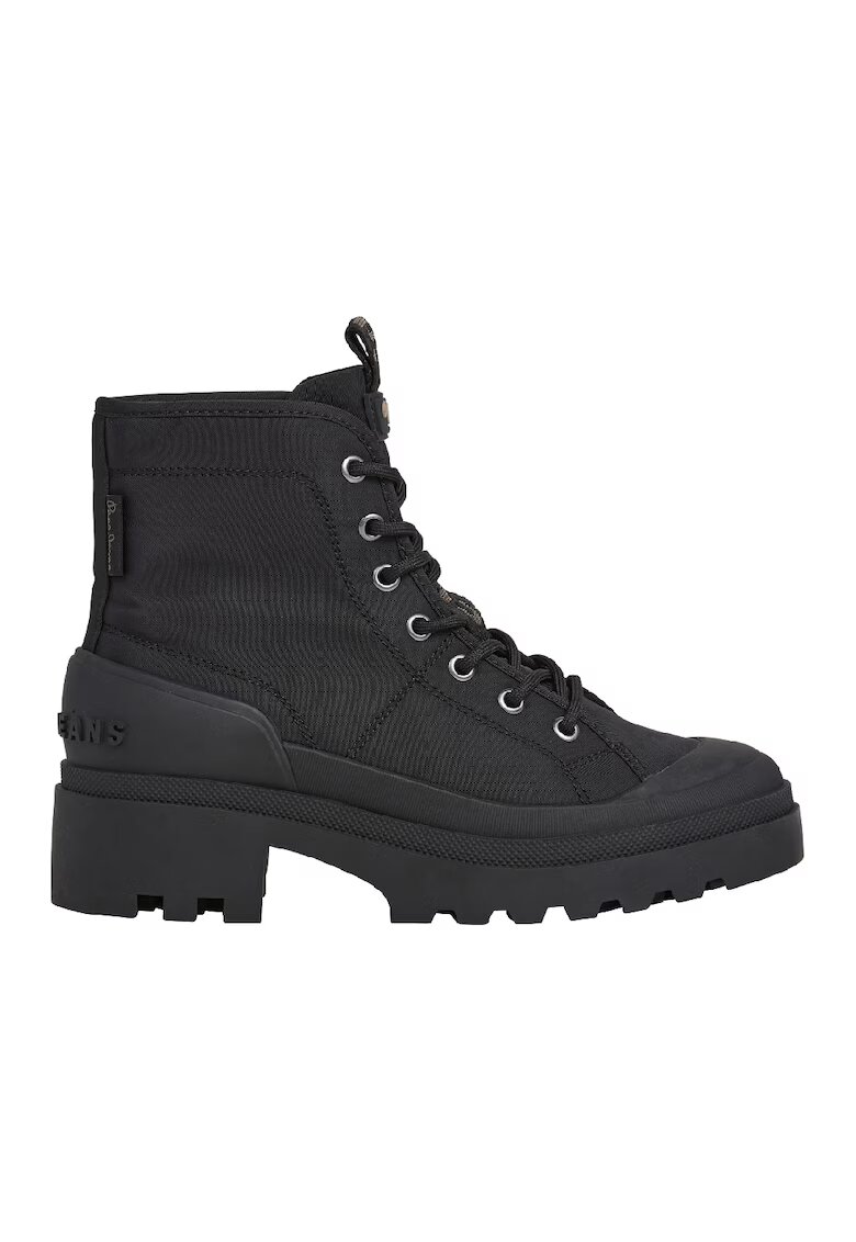 Pepe Jeans London Ghete cu toc masiv - Negru