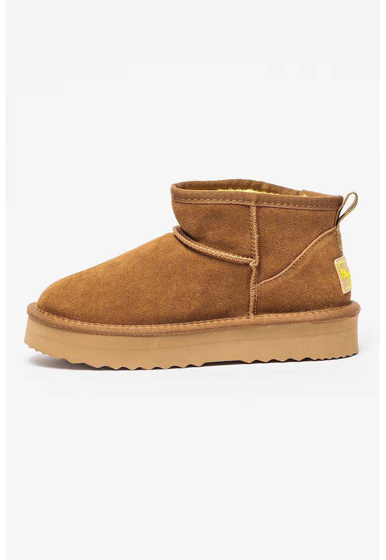 Pepe Jeans London Ghete slip-on de piele intoarsa Dissy - Maro