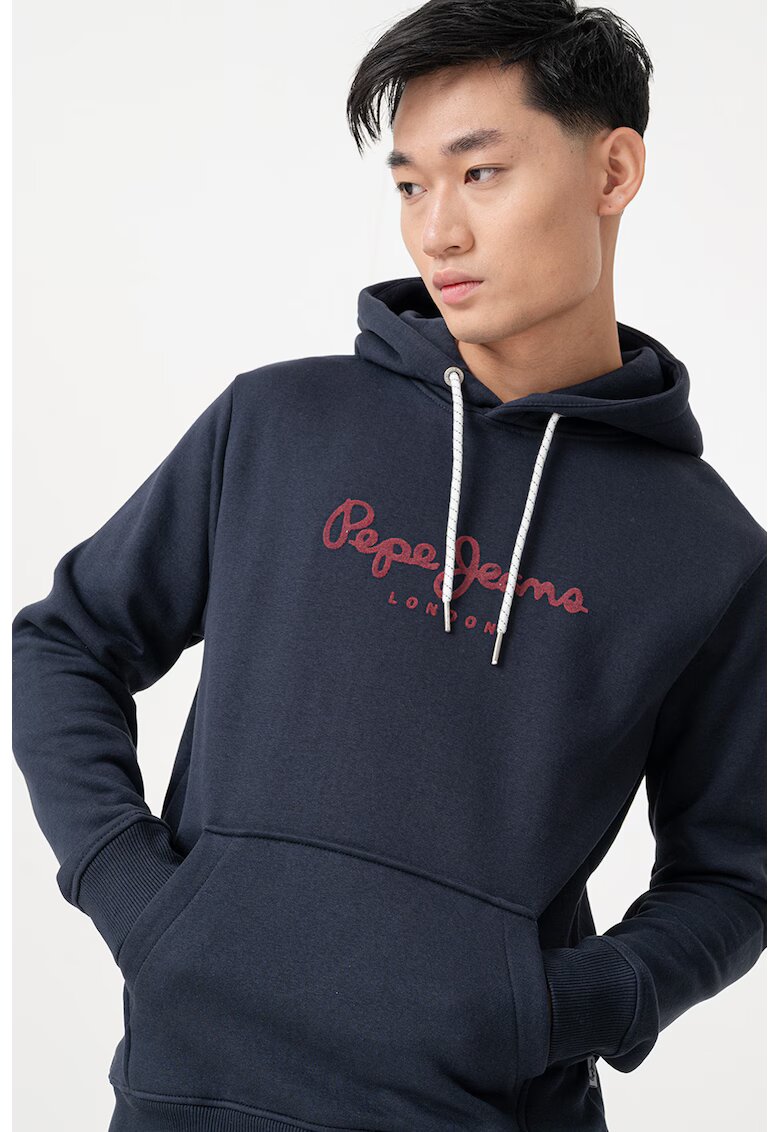 Pepe Jeans London Hanorac regular fit cu logo - Bleumarin