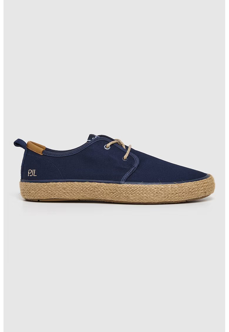 Pepe Jeans London Mocasini din material textil - Bleumarin
