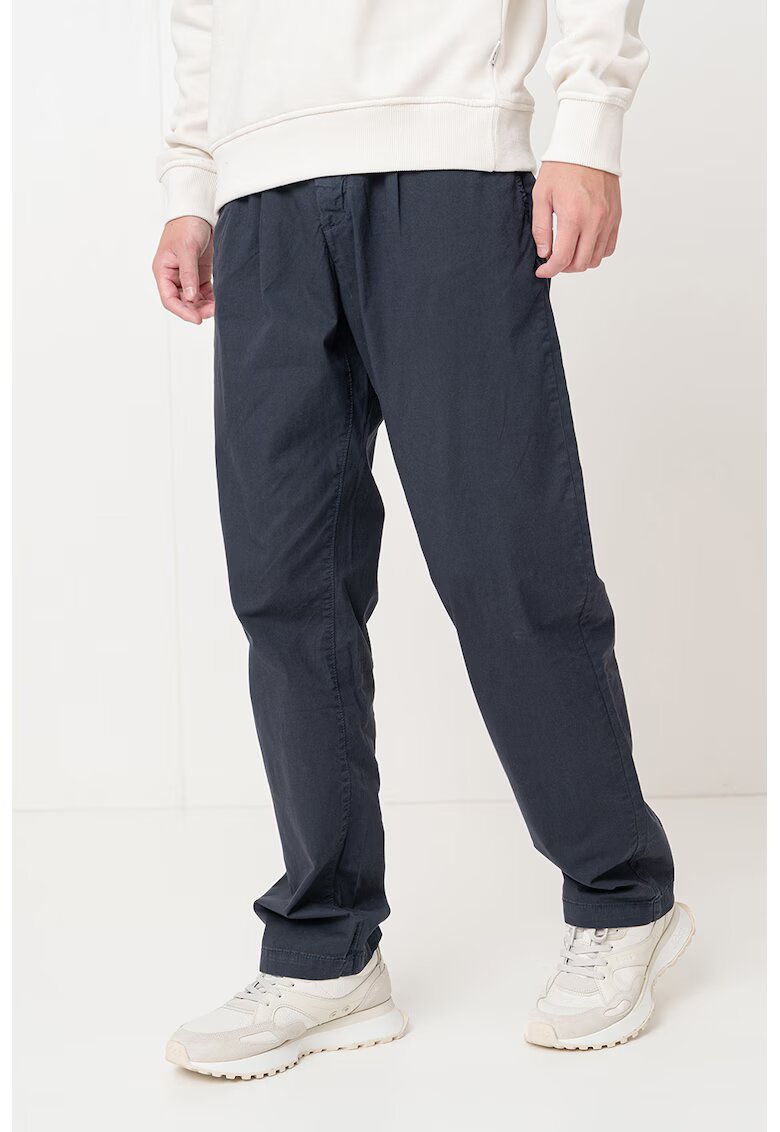 Pepe Jeans London Pantaloni drepti cu buzunare laterale - Albastru ultramarin