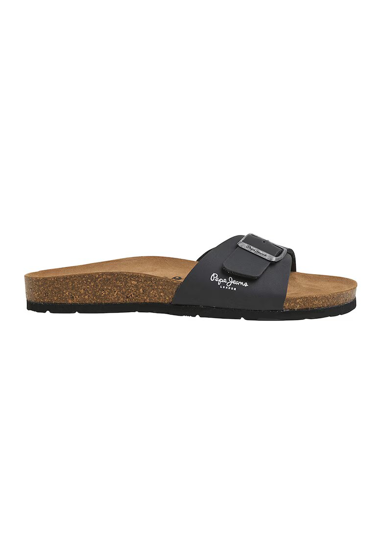 Pepe Jeans London Papuci cu catarame - Negru