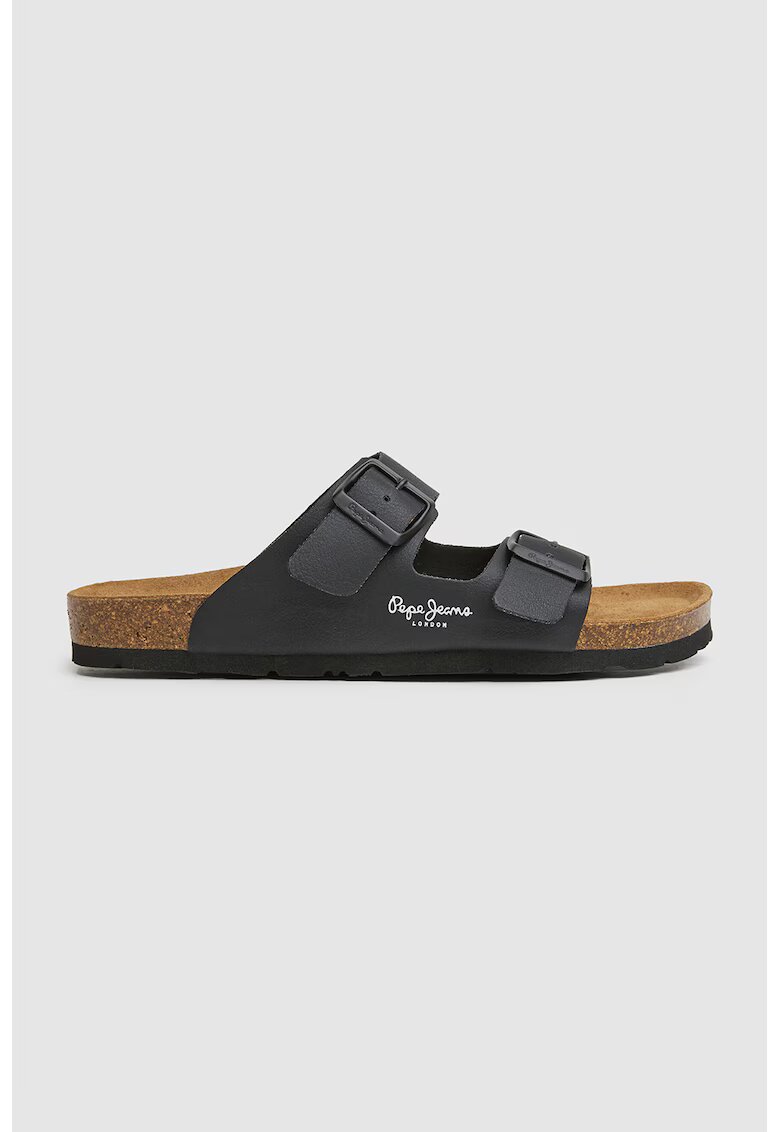 Pepe Jeans London Papuci cu catarame - Negru stins