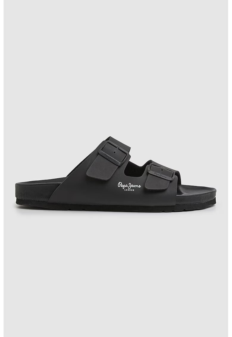 Pepe Jeans London Papuci cu model si catarame - Negru