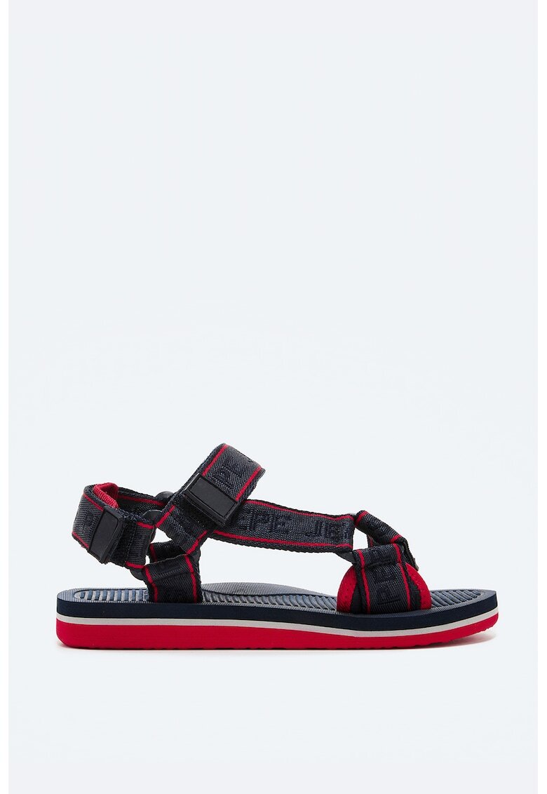 Pepe Jeans London Sandale cu segmente cu inchidere velcro