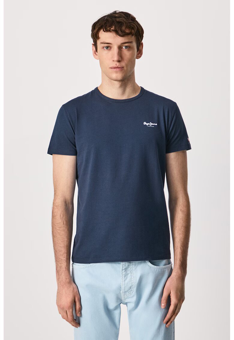Pepe Jeans London Tricou slim fit Original Basic - Bleumarin