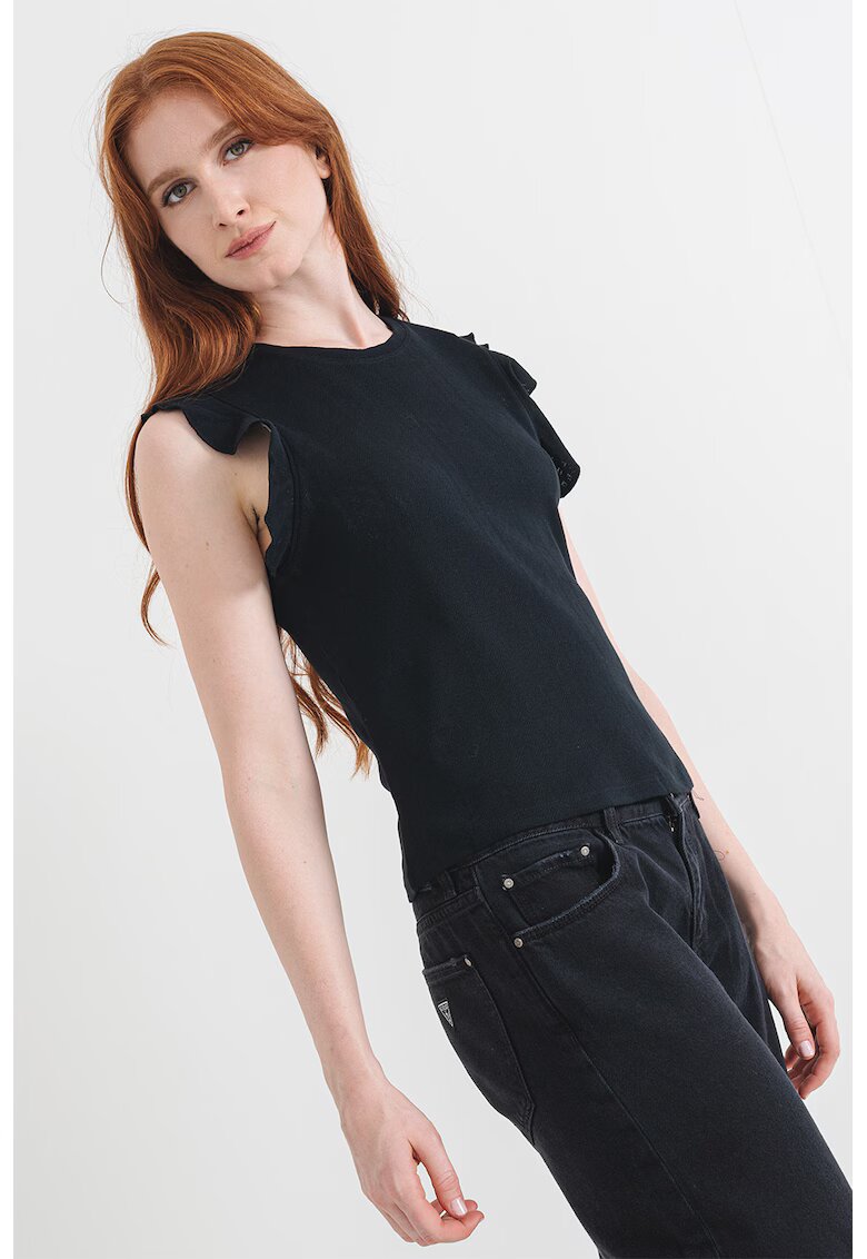 Pepe Jeans London Tricou uni de bumbac - Negru