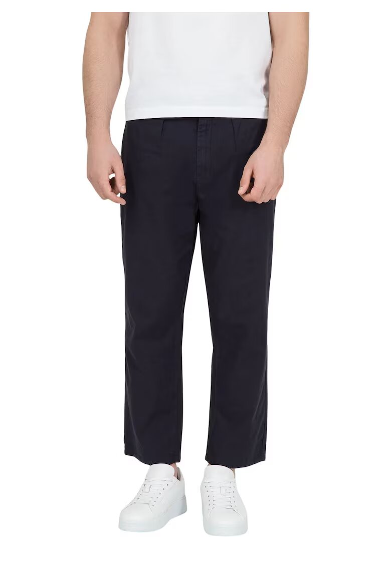 Pepe Jeans Pantaloni barbati Bruno bleumarin drepti din material W32