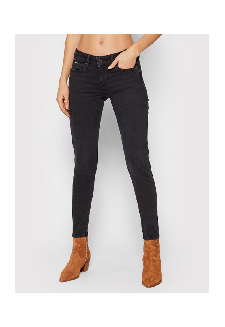 Pepe Jeans Pantaloni dama PL204174S98 - Bumbac/Poliester - Negru - Negru