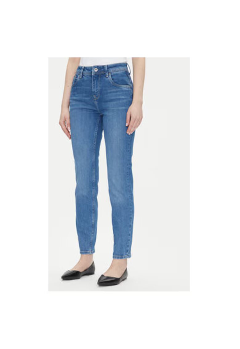 Pepe Jeans Pantaloni dama PL204176VS3R - Bumbac/Elastan - Albastru - Albastru