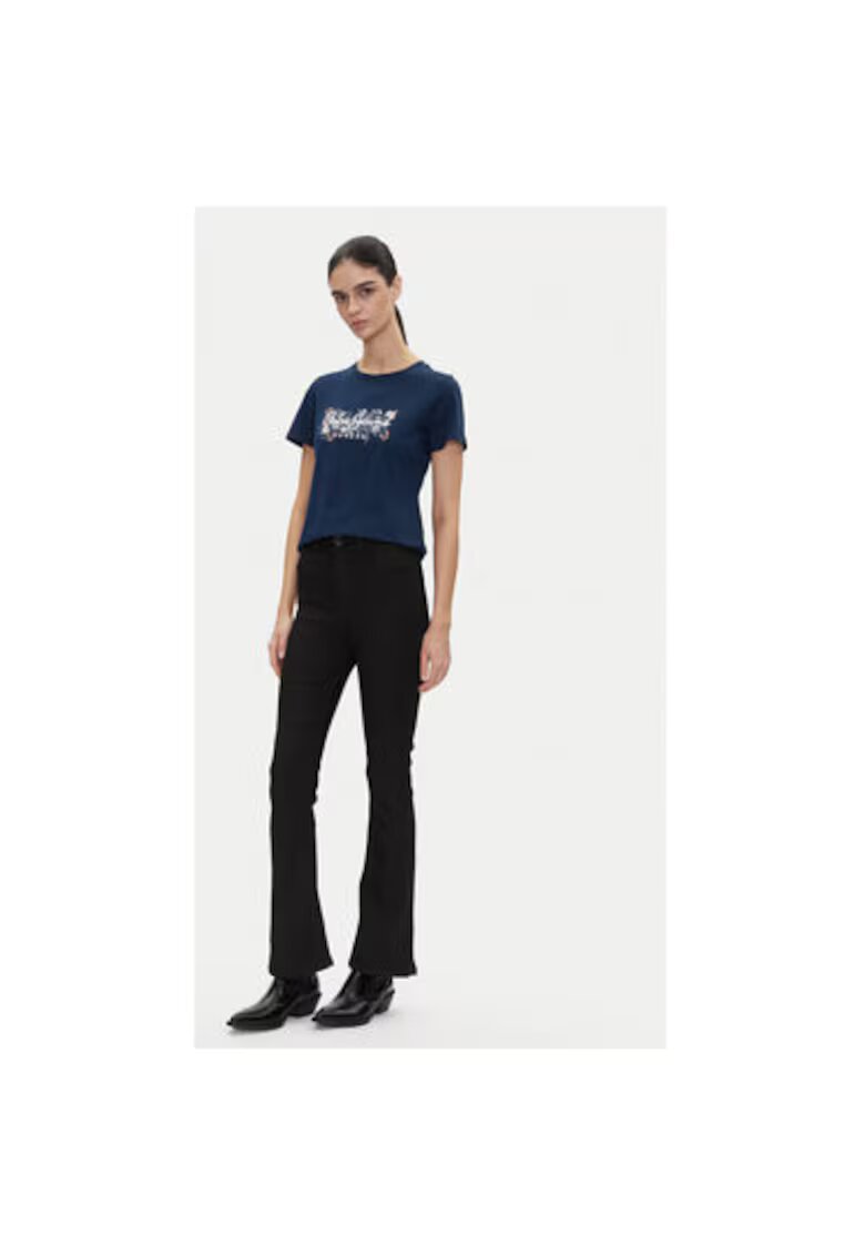 Pepe Jeans Pantaloni dama PL204905XM70 - Viscoza/Poliester - Negru - Negru