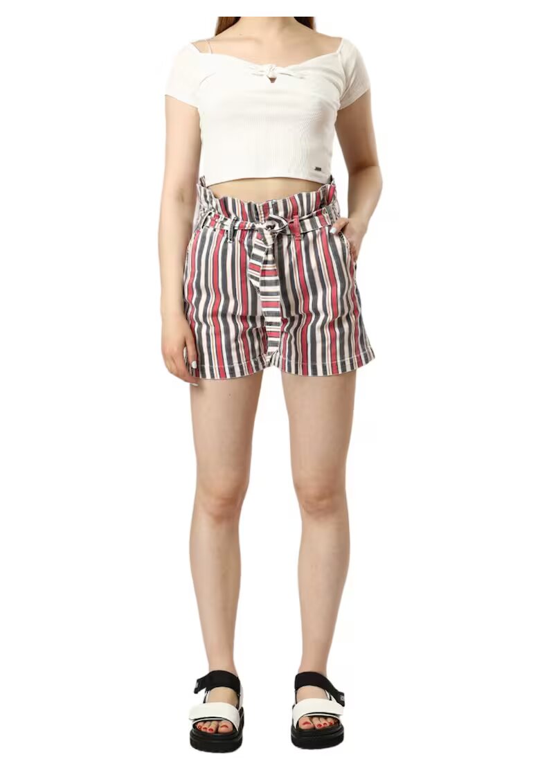 Pepe Jeans Pantaloni scurti cu imprimeu in dungi -