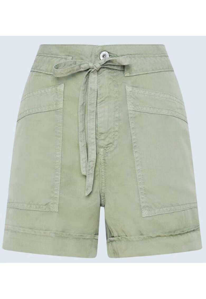 Pepe Jeans Pantaloni scurti cu talie inalta si buzunare -