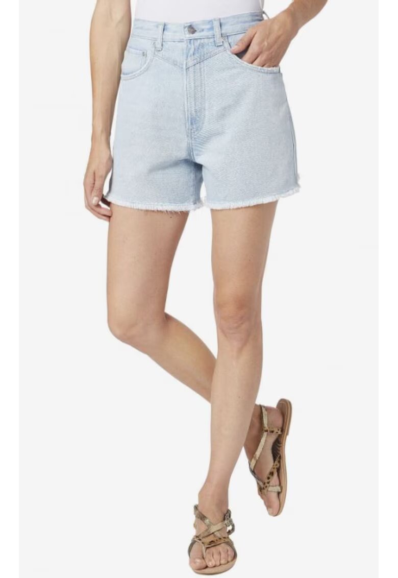 Pepe Jeans Pantaloni scurti dama - Bumbac - Albastru - Albastru deschis