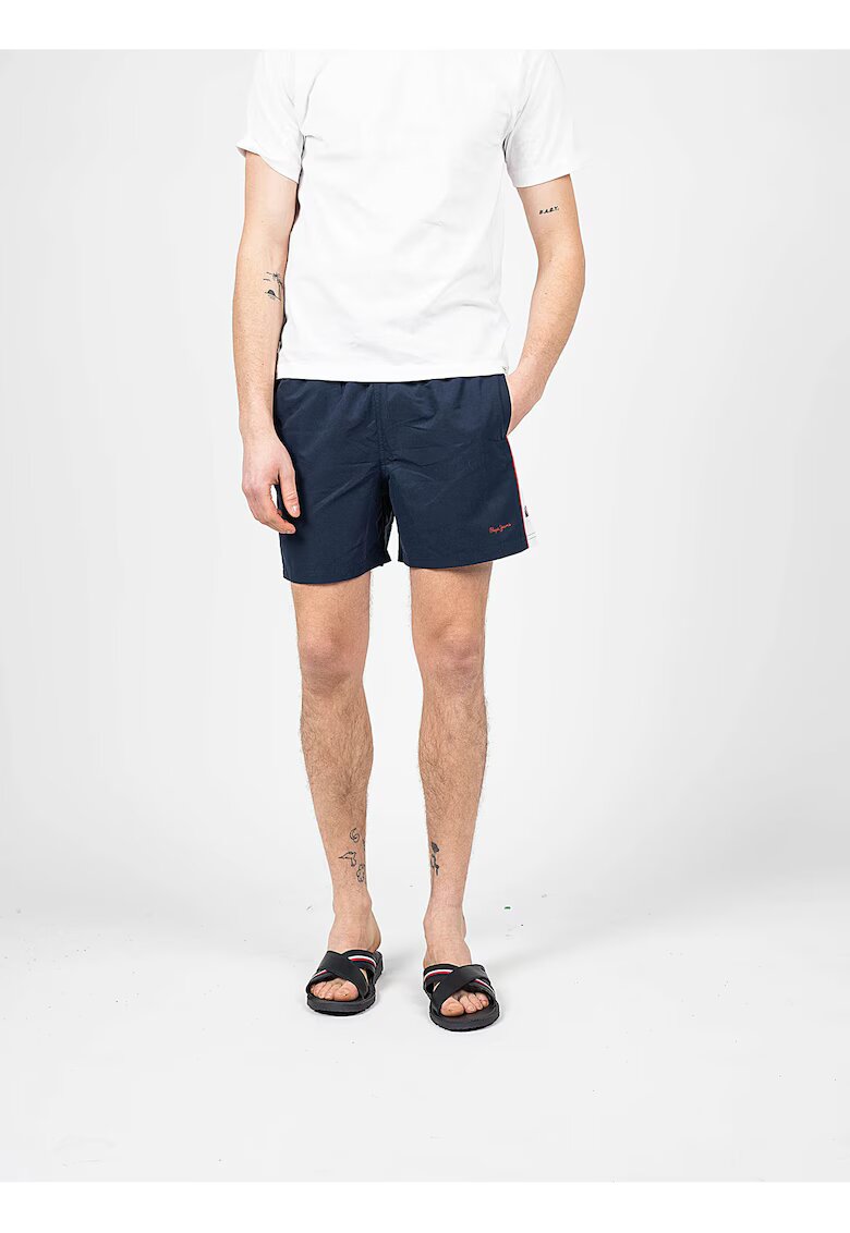 Pepe Jeans Pantaloni scurti de baie cu talie ajustabila Risto D -