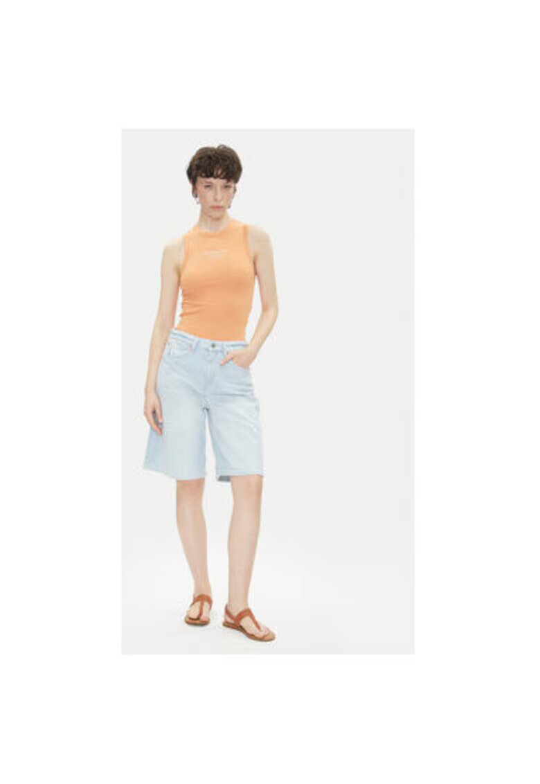 Pepe Jeans Pantaloni scurti din denim dama PL801176 - Bumbac/Elastan - Albastru - Albastru
