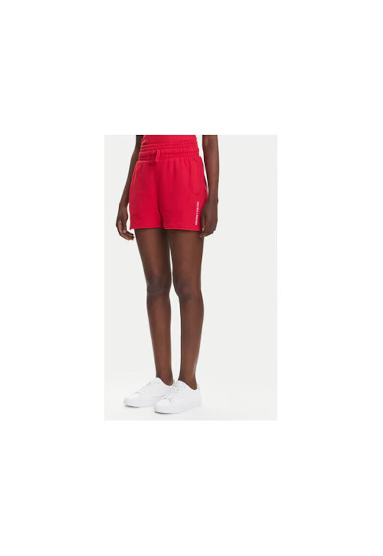 Pepe Jeans Pantaloni scurti sport dama RL800008 - Bumbac/Poliester - Rosu - Rosu