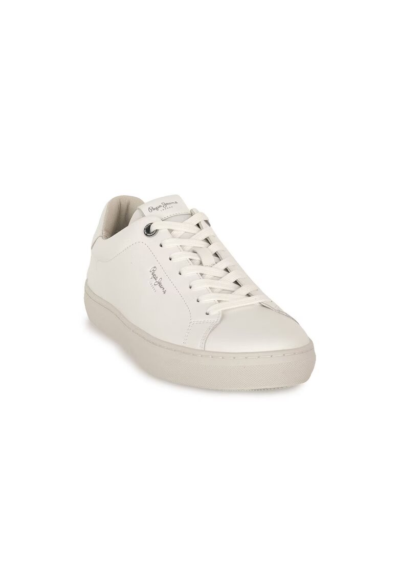 Pepe Jeans Pantofi sport barbati Camden One - Piele naturala - Alb