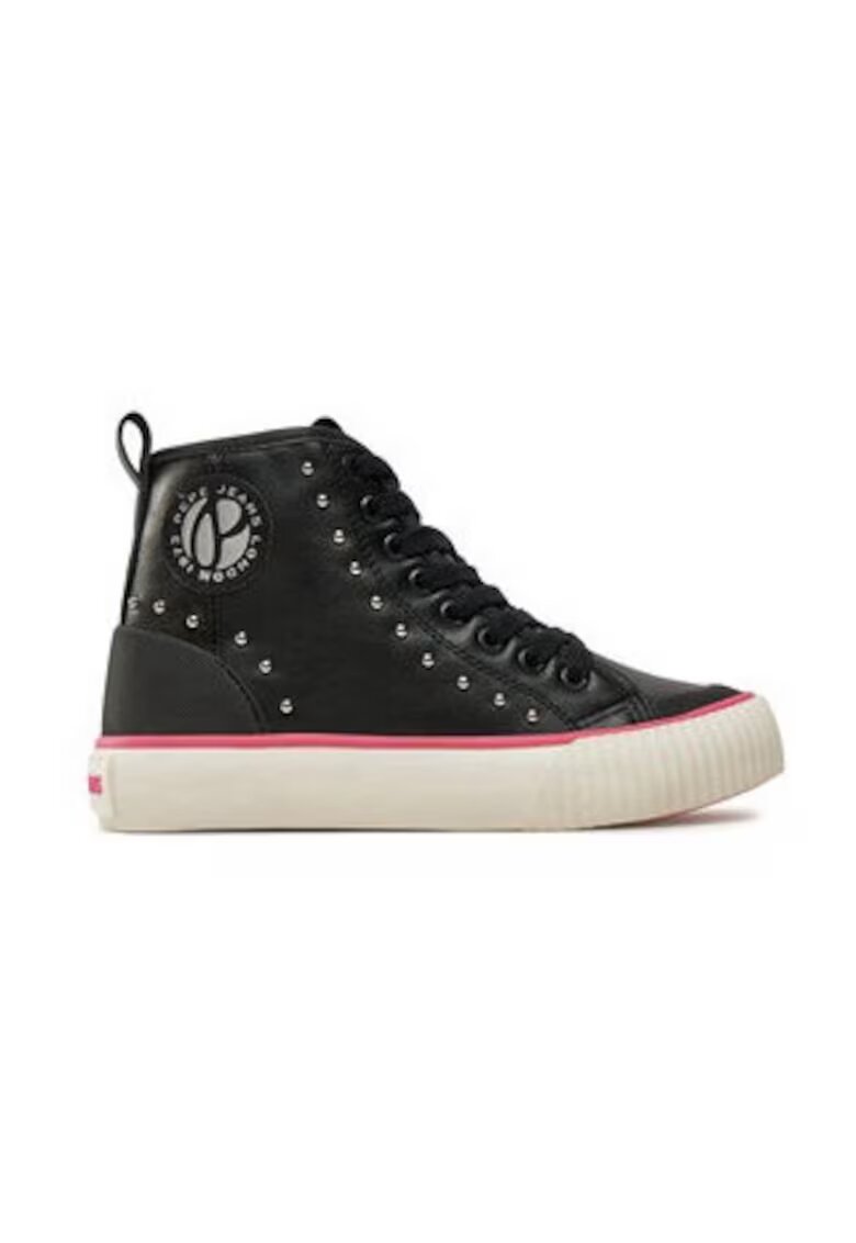 Pepe Jeans Pantofi sport dama 304420214 - Piele ecologica - Negru - Negru