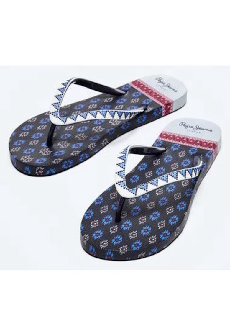 Pepe Jeans Papuci flip-flop cu imprimeu Rake Dani -