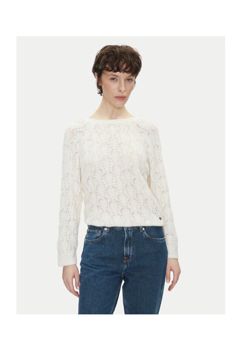 Pepe Jeans Pulover dama PL702239 - Poliamida/Lana - Ecru - Ecru