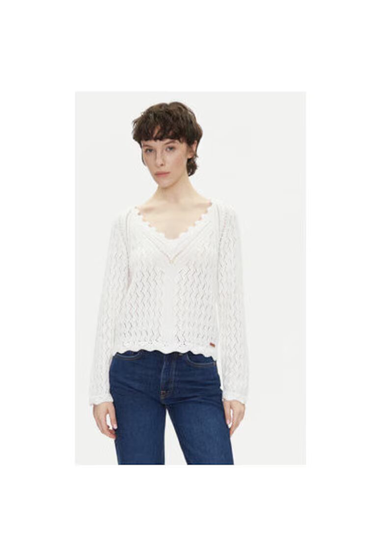 Pepe Jeans Pulover dama PL702288 - Bumbac - Ecru - Ecru