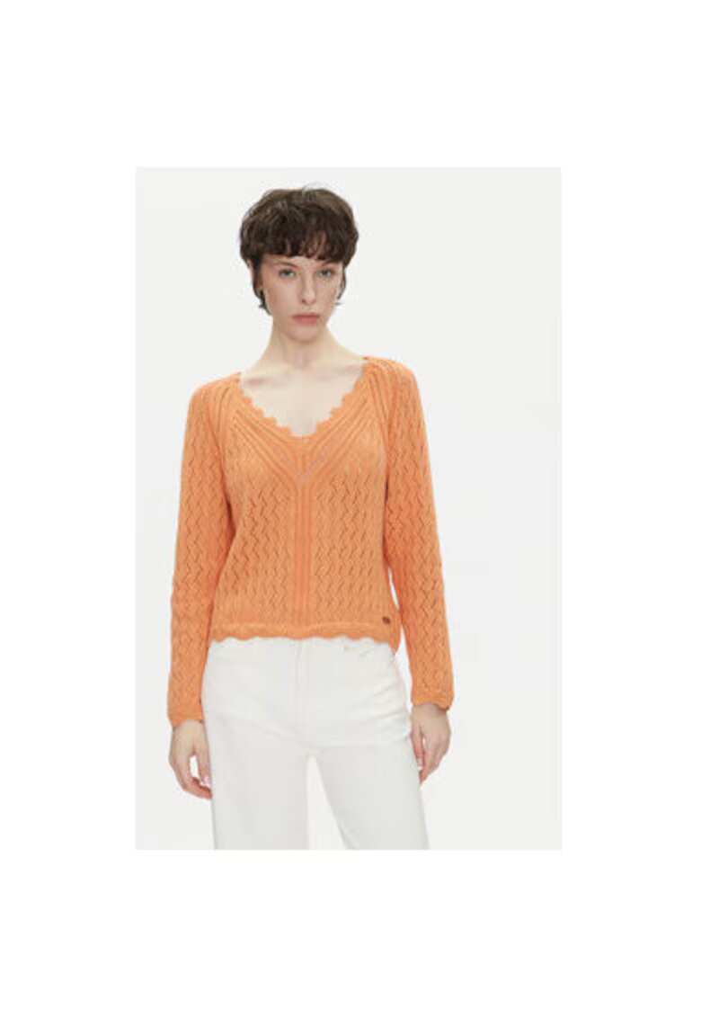Pepe Jeans Pulover dama PL702288 - Bumbac - Portocaliu - Portocaliu