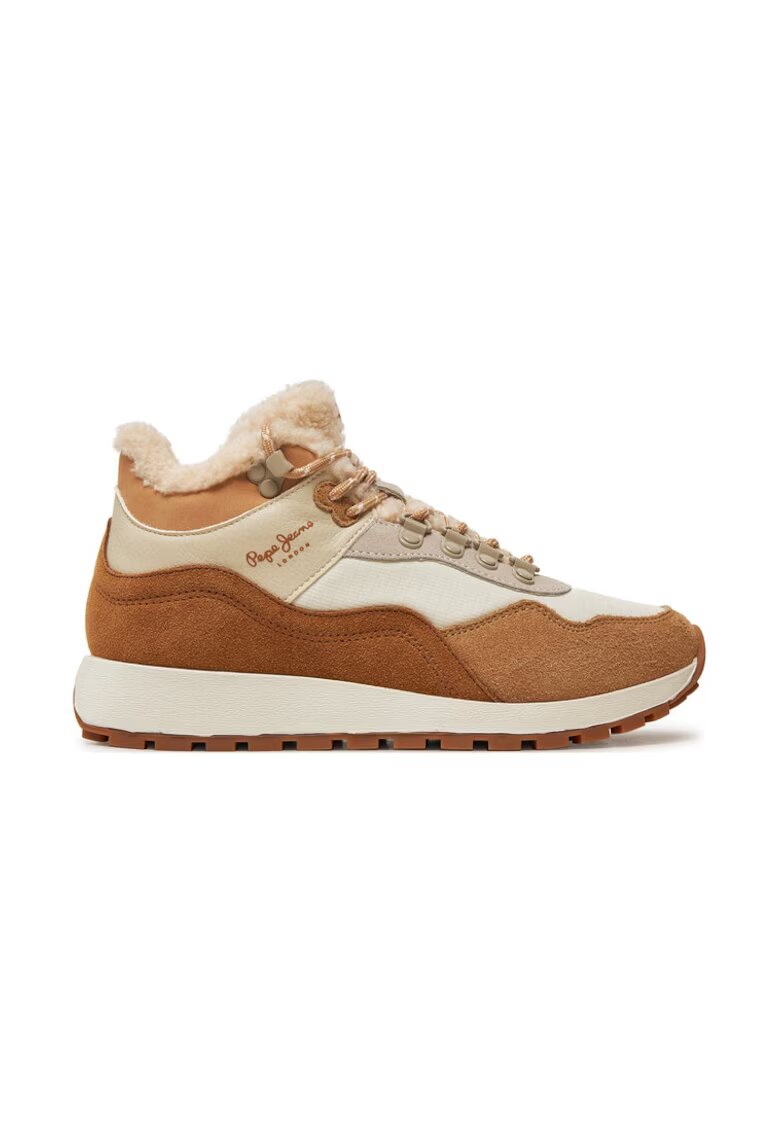 Pepe Jeans Sneakers PLS60018 Bej - Piele naturala