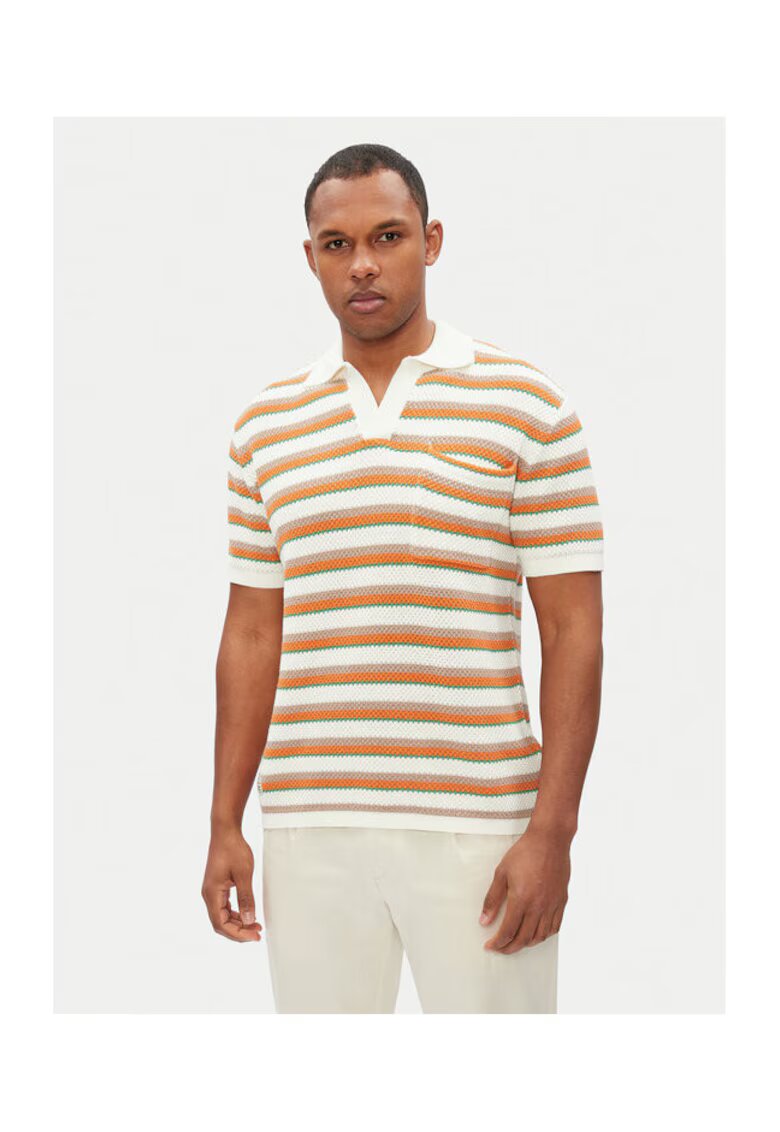 Pepe Jeans Tricou polo barbati PM702510 - Bumbac - Bej - Bej