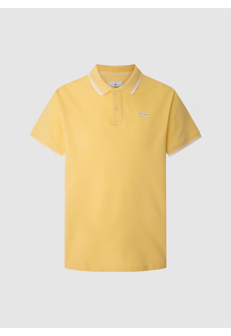 Pepe Jeans Tricou uni cu guler polo