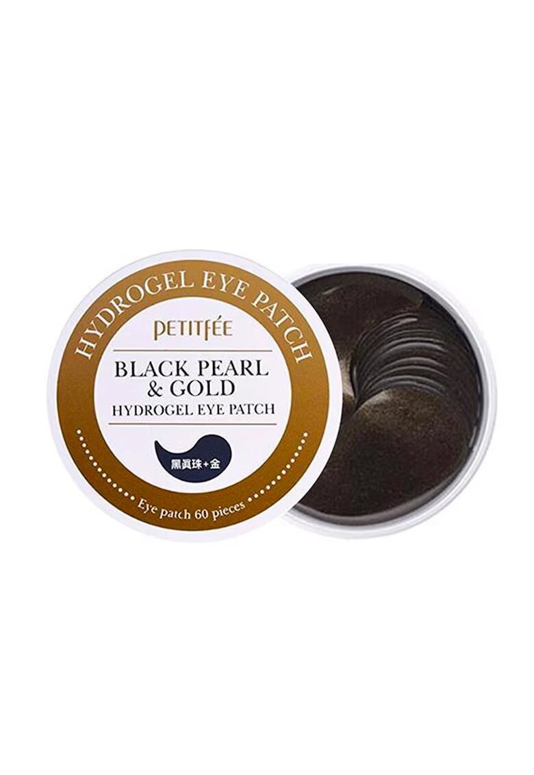 Petitfee Plasturi de hidrogel cu perle negre si aur - 60 bucati