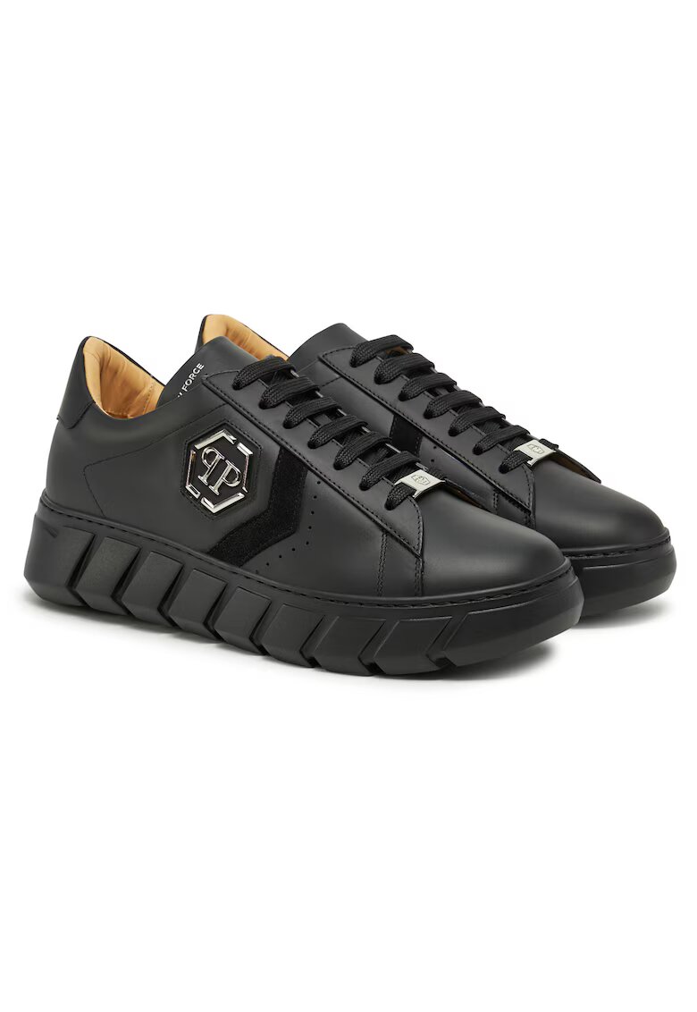 Philipp Plein Pantofi sport barbati - N0202 - piele naturala - negru