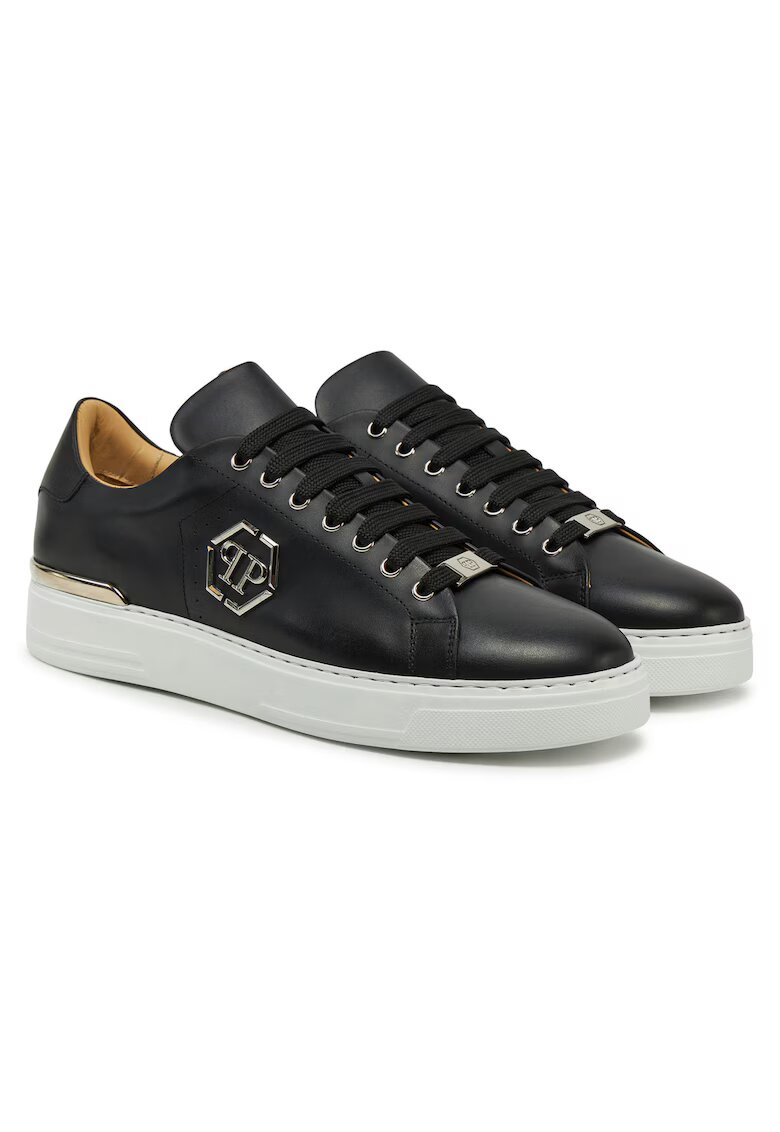 Philipp Plein Pantofi sport barbati negru - piele ecologica - fitness