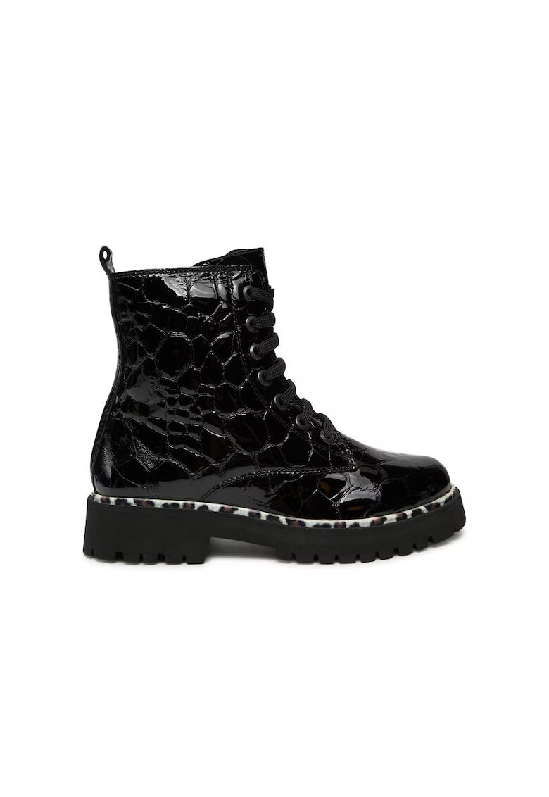 PIAZZA Pantofi sport dama - 73395 - Piele lacuita - Negru - Negru