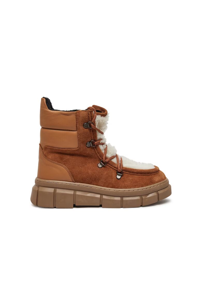 PIAZZA Pantofi sport dama - 73562 - Piele naturala - Maro