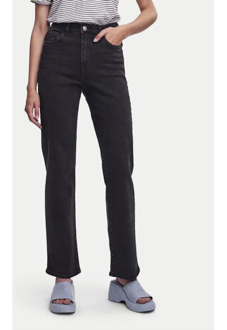 Pieces Blugi dama - 304519673 - Bumbac/Bumbac - Negru - Negru