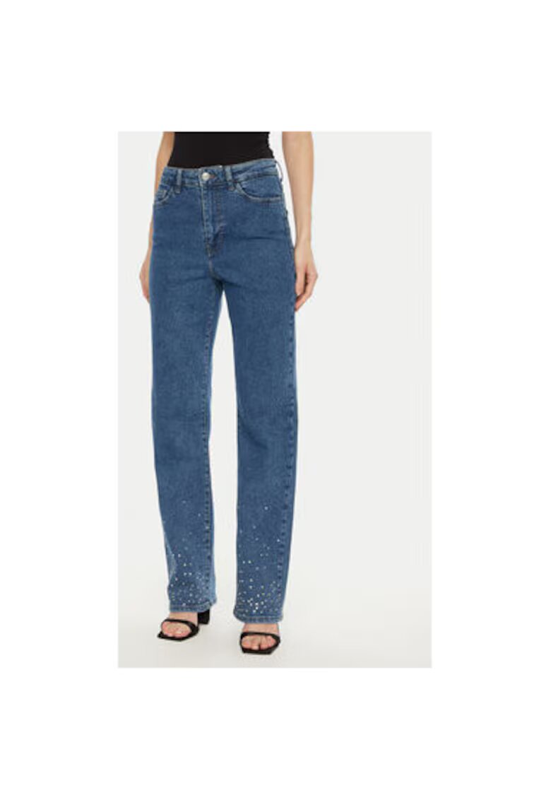 Pieces Blugi dama - 304519772 - Bumbac - Albastru - Albastru