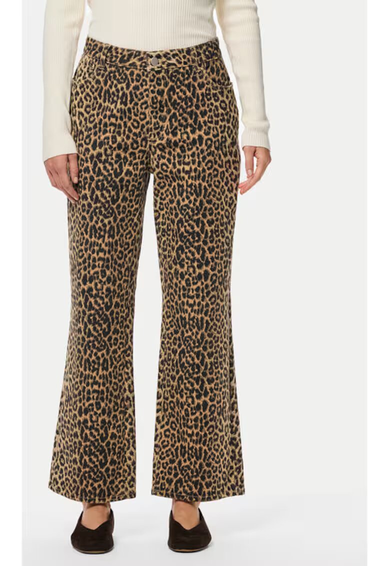 Pieces Blugi dama - 304914942 - Bumbac/Poliester - Maro - Maro