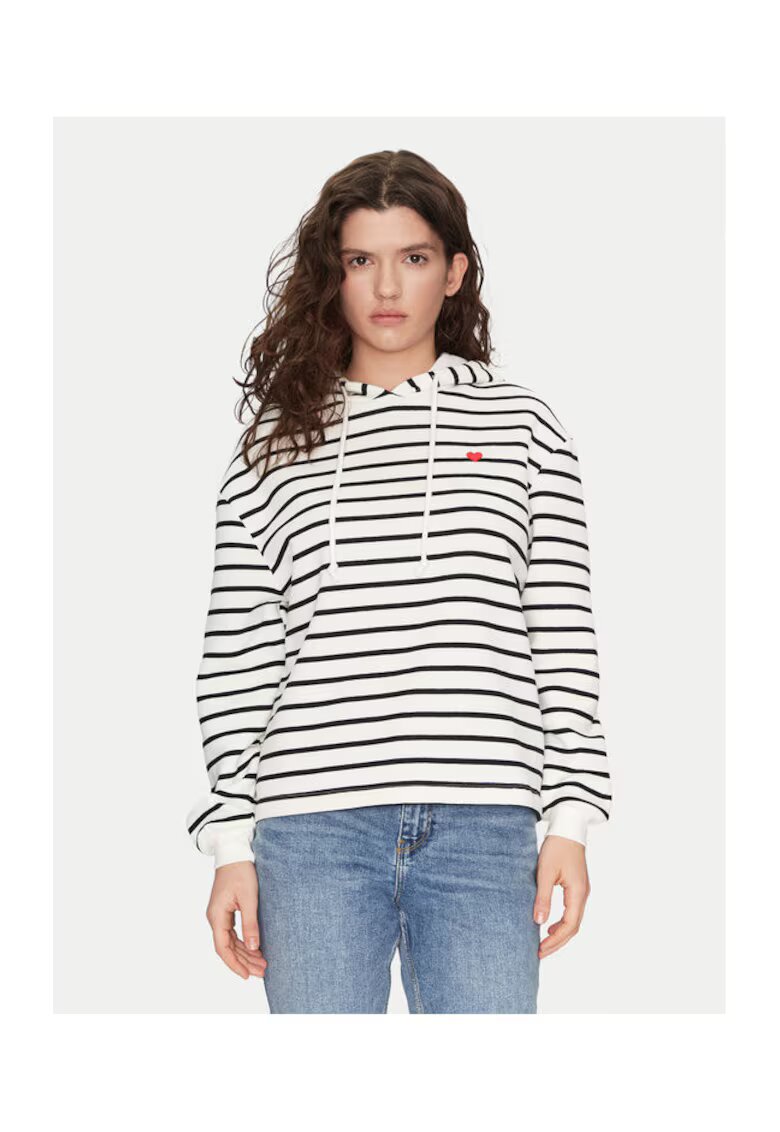 Pieces Bluza dama - 304916342 - Poliester reciclat/Bumbac - Bej - Bej