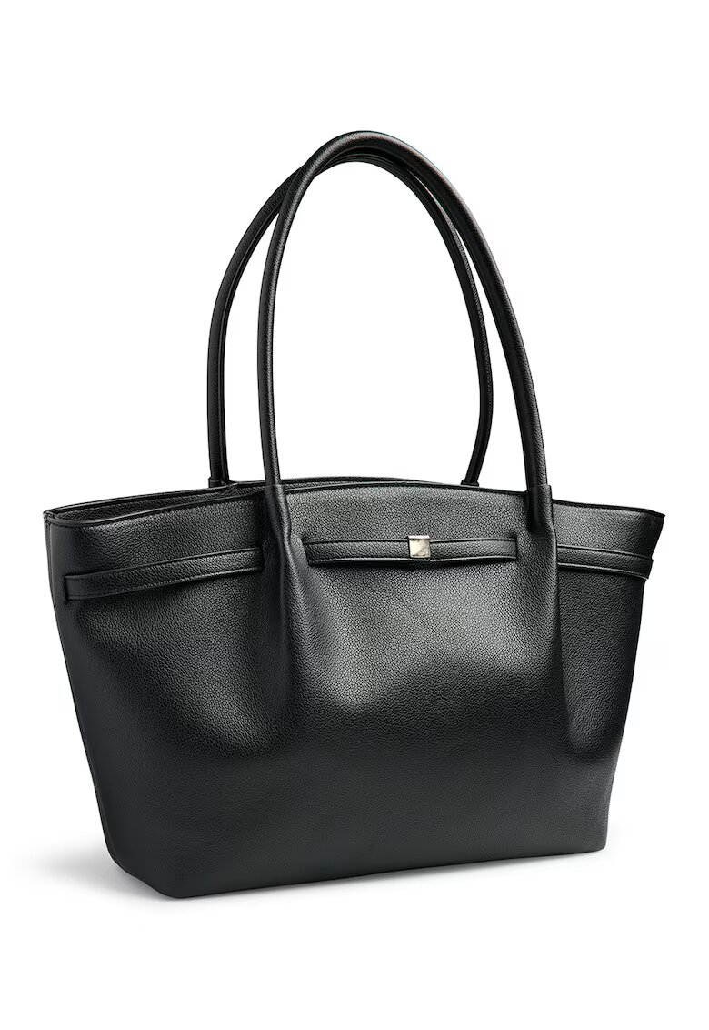 Pieces Geanta shopper din piele ecologica - Negru