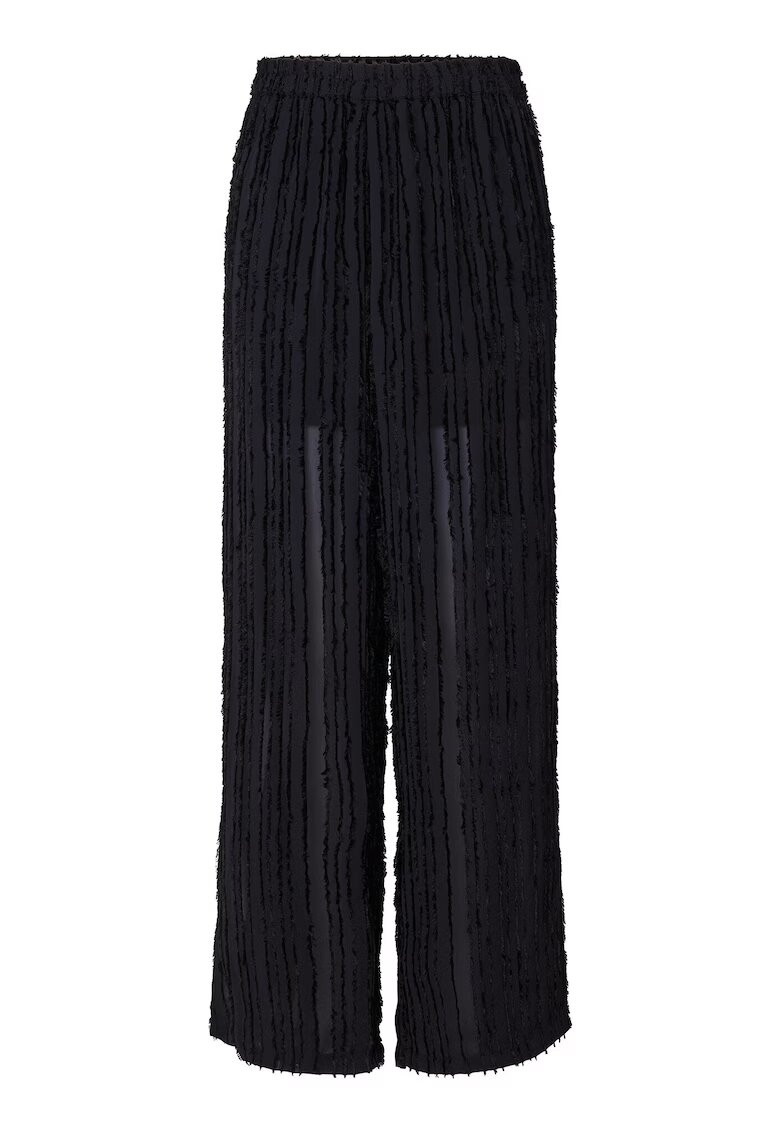 Pieces Pantaloni dama 17157928 - Poliester - Negru - Negru