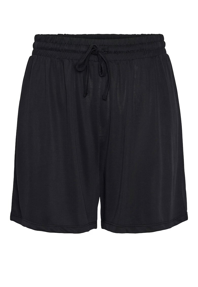 Pieces Pantaloni scurti dama 17148783 - Viscoza/Poliester - Negru - Negru
