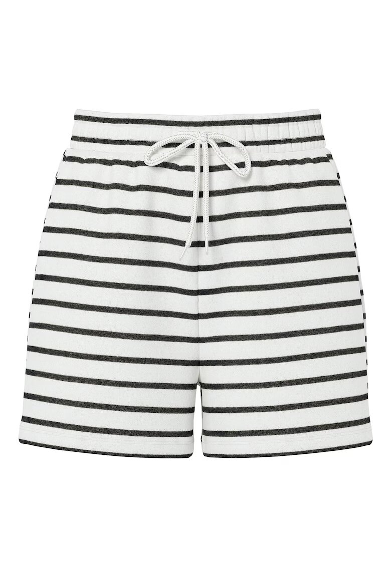 Pieces Pantaloni scurti sport dama 17146889 - Bumbac/Poliester reciclat - Alb - Alb