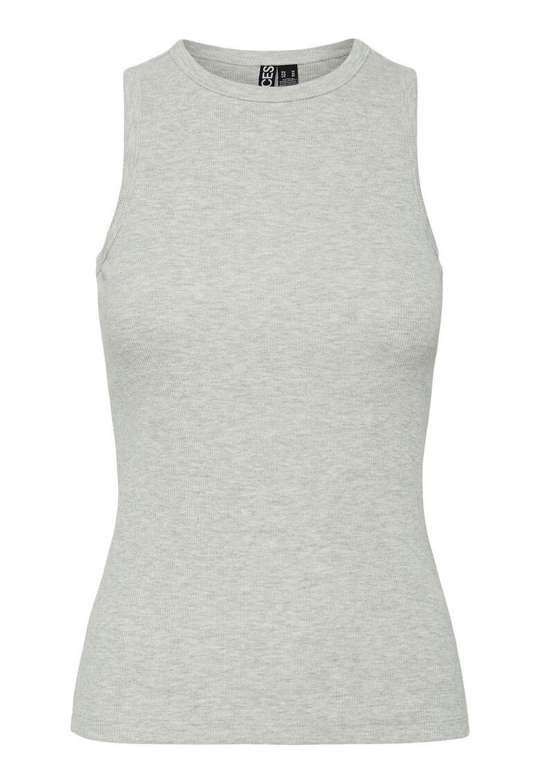 Pieces Top dama 17154480 - Bumbac organic - Gri - Gri
